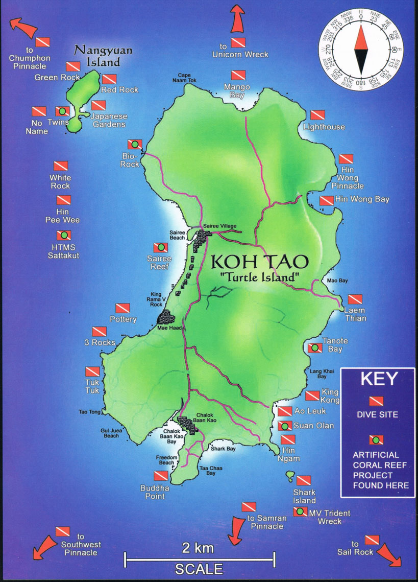 Koh Tao Dive Sites